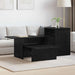 Masă de consolă Stejar Negru 80 x 50 x 225 cm Lemn compozit - WALTI WALTI