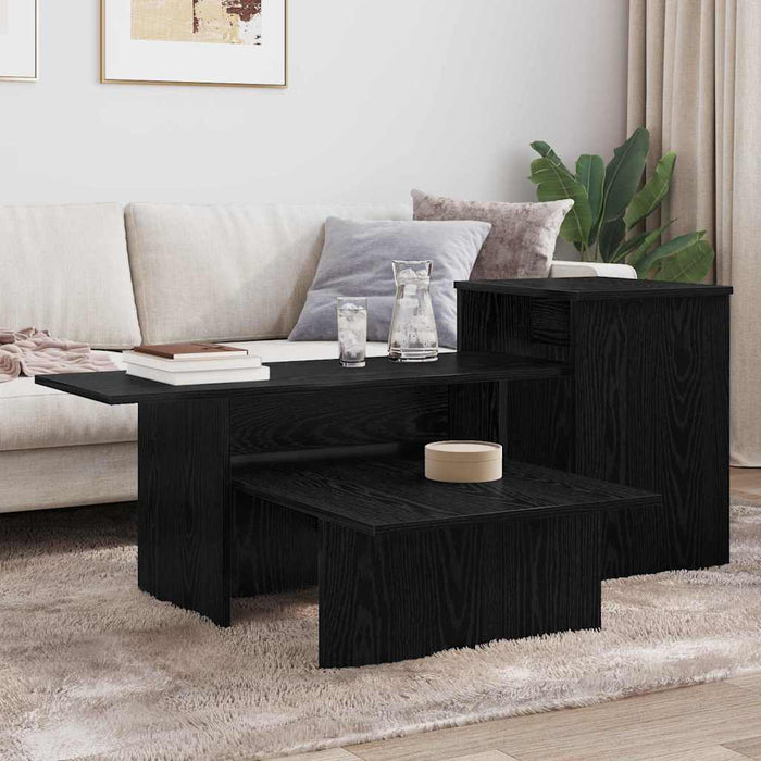 Masă de consolă Stejar Negru 80 x 50 x 225 cm Lemn compozit - WALTI WALTI