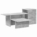 Masă de consolă Gri din beton 80 x 50 x 225 cm Lemn compozit - WALTI WALTI