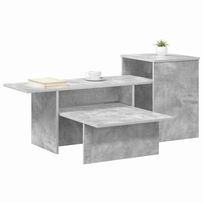 Masă de consolă Gri din beton 80 x 50 x 225 cm Lemn compozit - WALTI WALTI