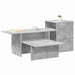 Masă de consolă Gri din beton 80 x 50 x 225 cm Lemn compozit - WALTI WALTI