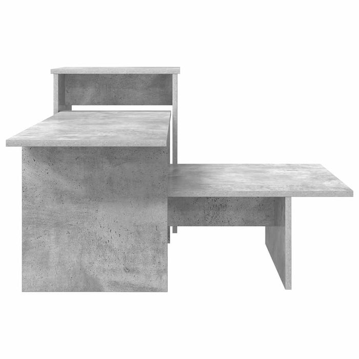 Masă de consolă Gri din beton 80 x 50 x 225 cm Lemn compozit - WALTI WALTI