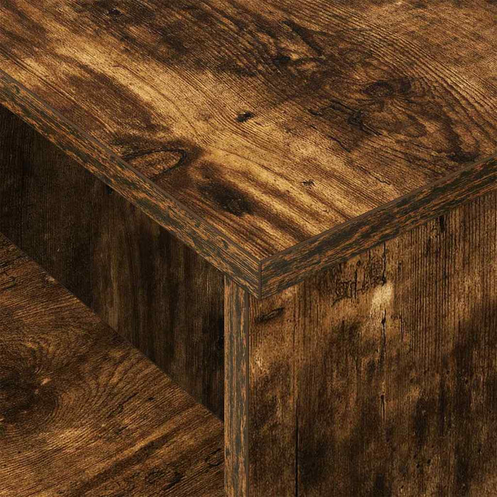 Masă de consolă Stejar fumuriu 80 x 50 x 225 cm Lemn compozit - WALTI WALTI