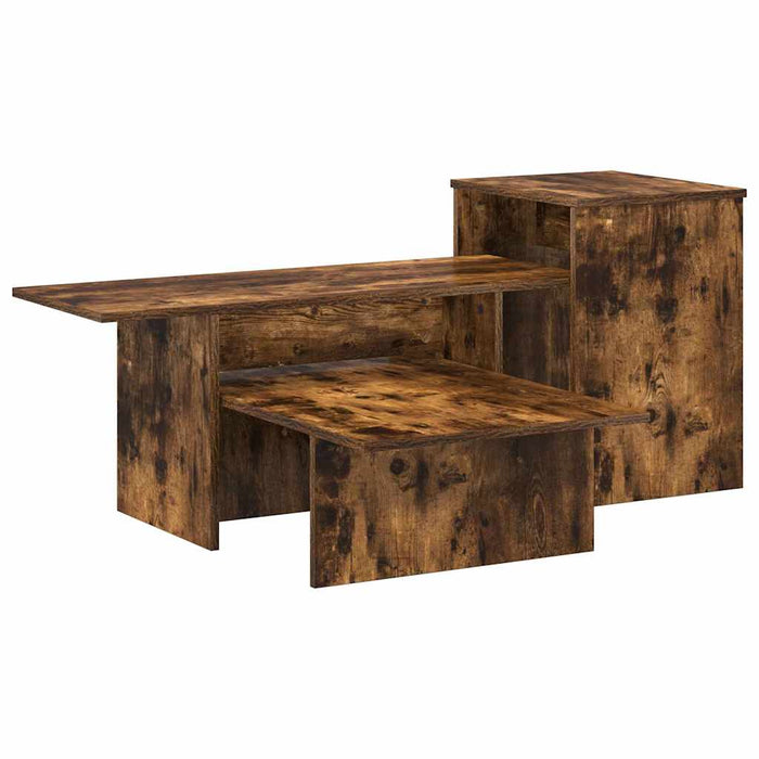 Masă de consolă Stejar fumuriu 80 x 50 x 225 cm Lemn compozit - WALTI WALTI