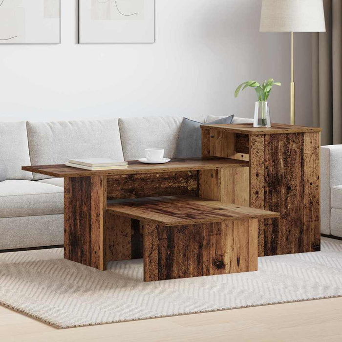 Masă de consolă Lemn vechi 80 x 50 x 225 cm Lemn compozit - WALTI WALTI