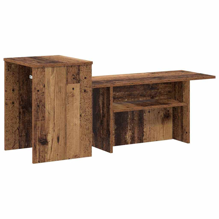 Masă de consolă Lemn vechi 80 x 50 x 225 cm Lemn compozit - WALTI WALTI