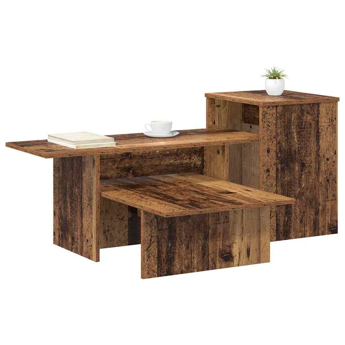 Masă de consolă Lemn vechi 80 x 50 x 225 cm Lemn compozit - WALTI WALTI