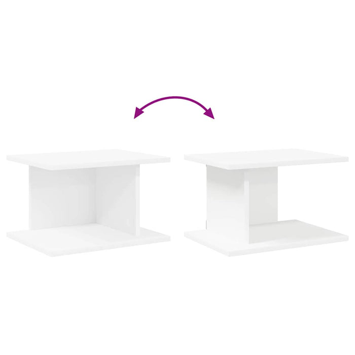 Noptieră 2 pcs Alb 40 x 30 x 25 cm Lemn compozit - WALTI WALTI