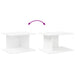 Noptieră 2 pcs Alb 40 x 30 x 25 cm Lemn compozit - WALTI WALTI