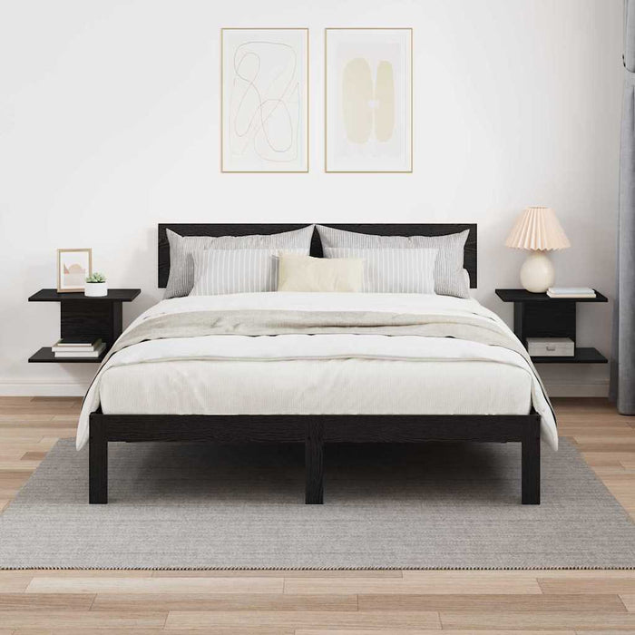 Noptieră 2 pcs Stejar Negru 40 x 30 x 25 cm Lemn compozit - WALTI WALTI