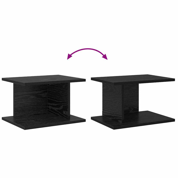 Noptieră 2 pcs Stejar Negru 40 x 30 x 25 cm Lemn compozit - WALTI WALTI
