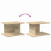 Noptieră 2 pcs Stejar Sonoma 40 x 30 x 25 cm Lemn compozit - WALTI WALTI