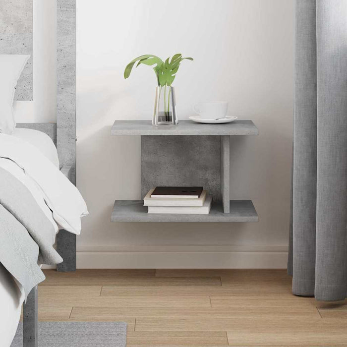 Noptieră Gri din beton 40 x 30 x 25 cm Lemn compozit - WALTI WALTI