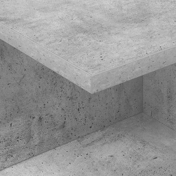 Noptieră 2 pcs Gri din beton 40 x 30 x 25 cm Lemn compozit - WALTI WALTI