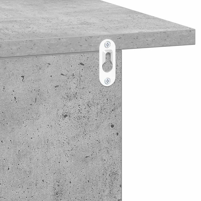 Noptieră 2 pcs Gri din beton 40 x 30 x 25 cm Lemn compozit - WALTI WALTI