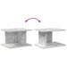 Noptieră 2 pcs Gri din beton 40 x 30 x 25 cm Lemn compozit - WALTI WALTI