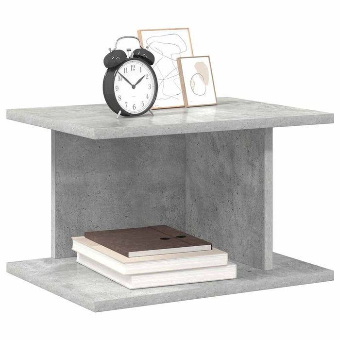 Noptieră 2 pcs Gri din beton 40 x 30 x 25 cm Lemn compozit - WALTI WALTI