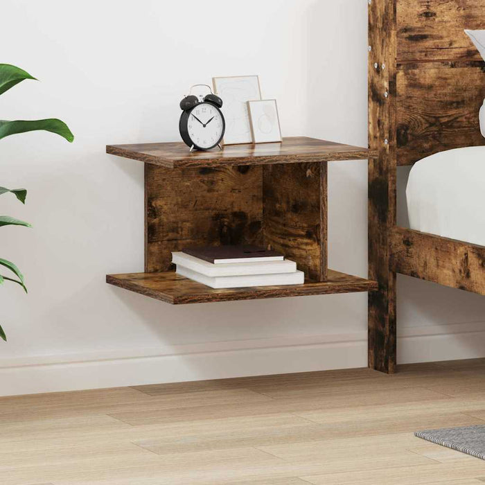 Noptieră Stejar fumuriu 40 x 30 x 25 cm Lemn compozit - WALTI WALTI