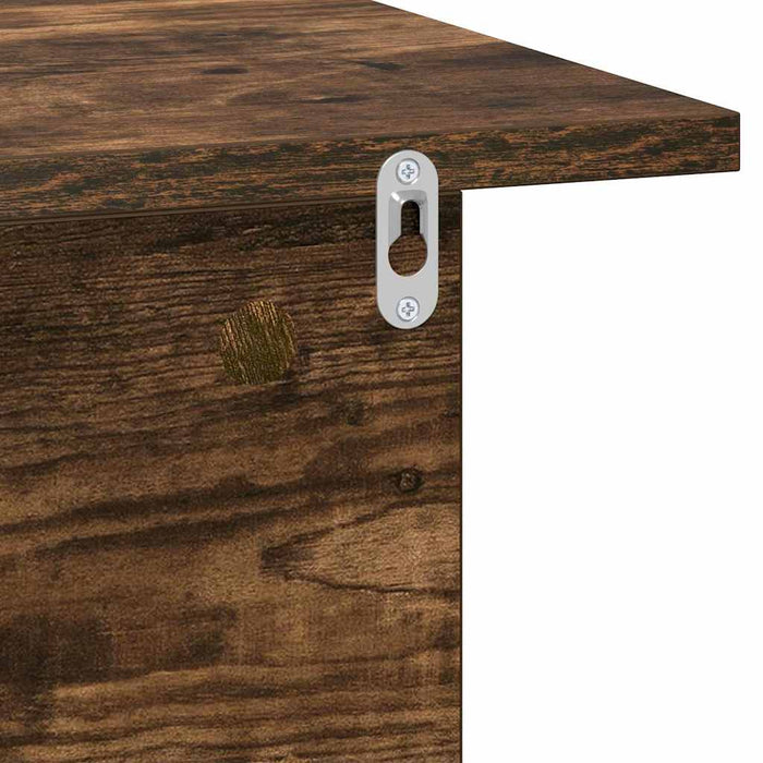 Noptieră 2 pcs Stejar fumuriu 40 x 30 x 25 cm Lemn compozit - WALTI WALTI