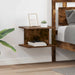 Noptieră 2 pcs Stejar fumuriu 40 x 30 x 25 cm Lemn compozit - WALTI WALTI