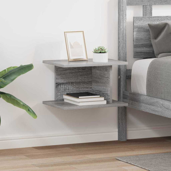 Noptieră 2 pcs Gri Sonoma 40 x 30 x 25 cm Lemn compozit - WALTI WALTI