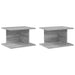 Noptieră 2 pcs Gri Sonoma 40 x 30 x 25 cm Lemn compozit - WALTI WALTI