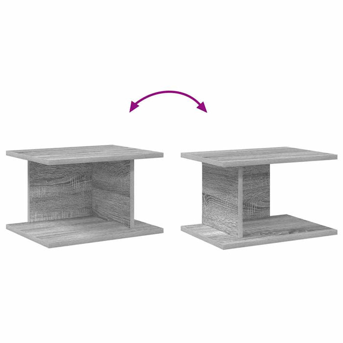 Noptieră 2 pcs Gri Sonoma 40 x 30 x 25 cm Lemn compozit - WALTI WALTI
