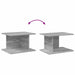 Noptieră 2 pcs Gri Sonoma 40 x 30 x 25 cm Lemn compozit - WALTI WALTI