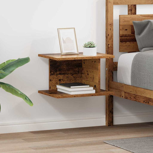 Noptieră 2 pcs Lemn vechi 40 x 30 x 25 cm Lemn compozit - WALTI WALTI