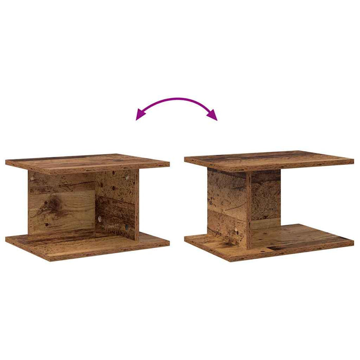 Noptieră 2 pcs Lemn vechi 40 x 30 x 25 cm Lemn compozit - WALTI WALTI