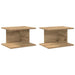 Noptieră 2 pcs Stejar Artizanal 40 x 30 x 25 cm Lemn compozit - WALTI WALTI
