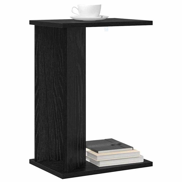 Masă laterală Stejar Negru 35 x 25 x 50 cm Lemn compozit - WALTI WALTI