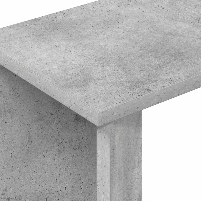 Masă laterală Gri din beton 35 x 25 x 50 cm Lemn compozit - WALTI WALTI