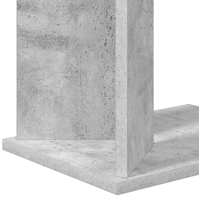 Masă laterală Gri din beton 35 x 25 x 50 cm Lemn compozit - WALTI WALTI