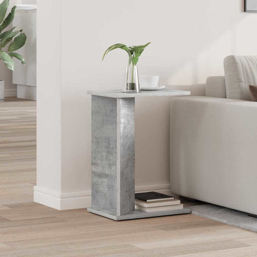 Masă laterală Gri din beton 35 x 25 x 50 cm Lemn compozit - WALTI WALTI