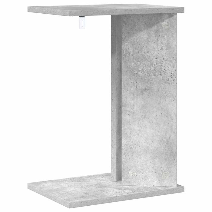 Masă laterală Gri din beton 35 x 25 x 50 cm Lemn compozit - WALTI WALTI