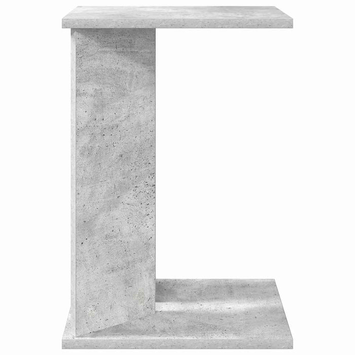 Masă laterală Gri din beton 35 x 25 x 50 cm Lemn compozit - WALTI WALTI