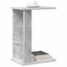 Masă laterală Gri din beton 35 x 25 x 50 cm Lemn compozit - WALTI WALTI