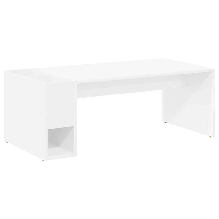 Masă de cafea Alb 101,5 x 50 x 37 cm Lemn compozit - WALTI WALTI