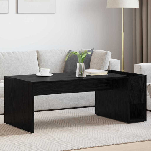 Masă de cafea Stejar Negru 101,5 x 50 x 37 cm Lemn compozit - WALTI WALTI
