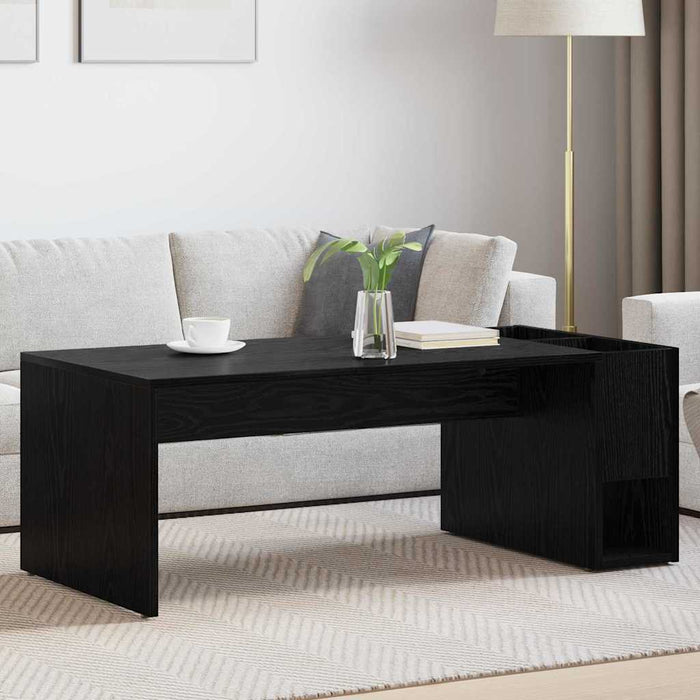 Masă de cafea Stejar Negru 101,5 x 50 x 37 cm Lemn compozit - WALTI WALTI