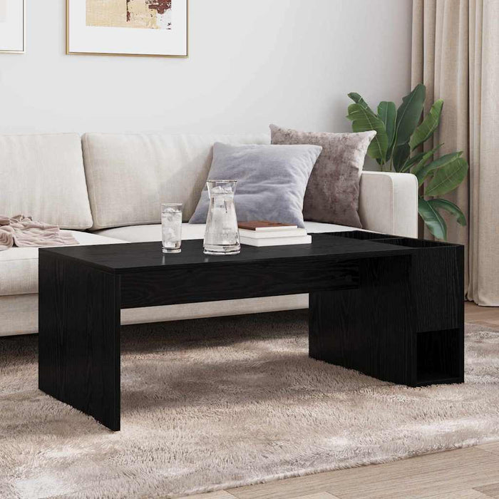 Masă de cafea Stejar Negru 101,5 x 50 x 37 cm Lemn compozit - WALTI WALTI