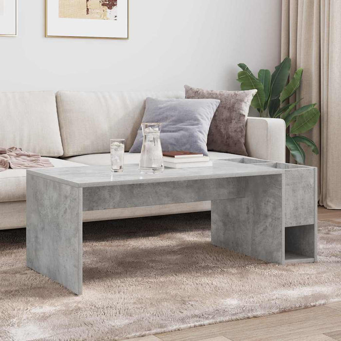 Masă de cafea Gri din beton 101,5 x 50 x 37 cm Lemn compozit - WALTI WALTI