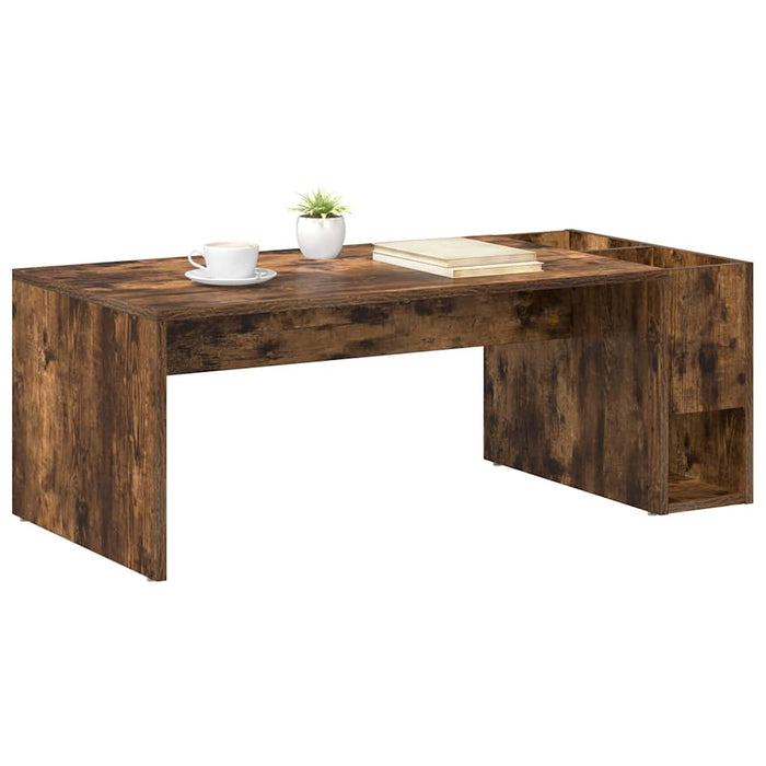 Masă de cafea Stejar fumuriu 101,5 x 50 x 37 cm Lemn compozit - WALTI WALTI