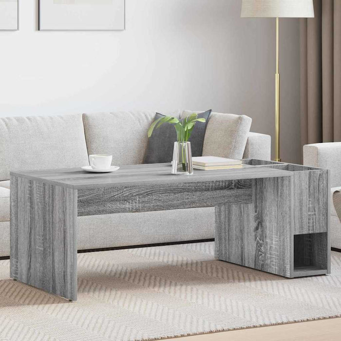 Masă de cafea Gri Sonoma 101,5 x 50 x 37 cm Lemn compozit - WALTI WALTI