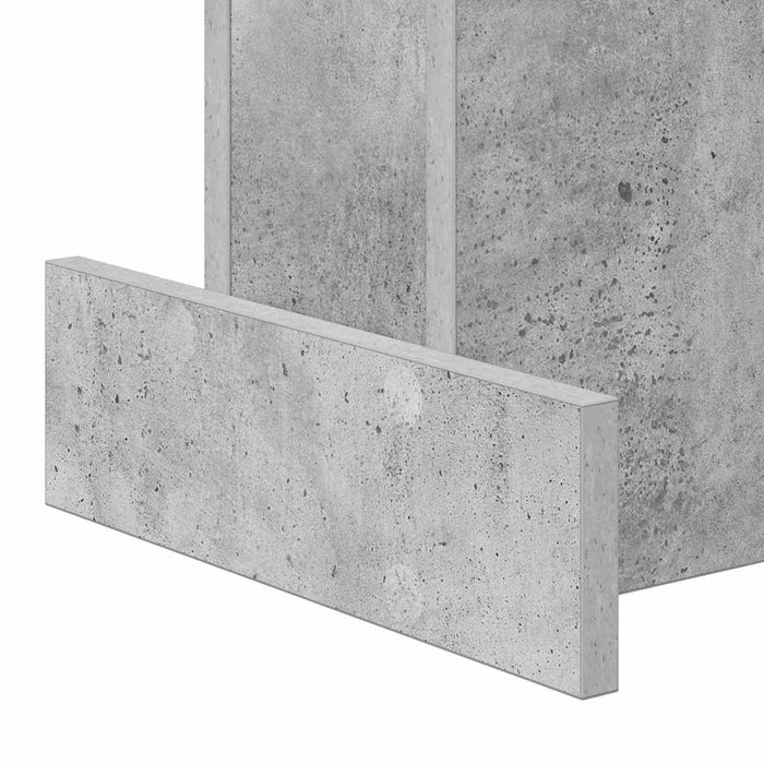 Masă laterală Gri din beton 35,5 x 35 x 40 cm Lemn compozit - WALTI WALTI