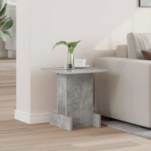 Masă laterală Gri din beton 35,5 x 35 x 40 cm Lemn compozit - WALTI WALTI