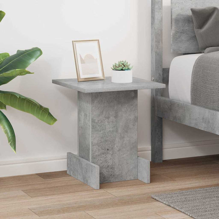 Masă laterală Gri din beton 35,5 x 35 x 40 cm Lemn compozit - WALTI WALTI