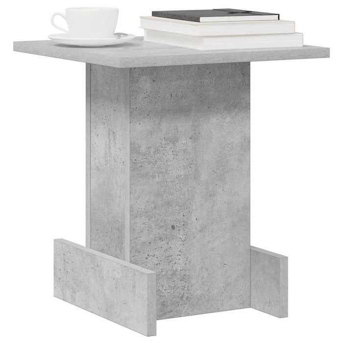 Masă laterală Gri din beton 35,5 x 35 x 40 cm Lemn compozit - WALTI WALTI