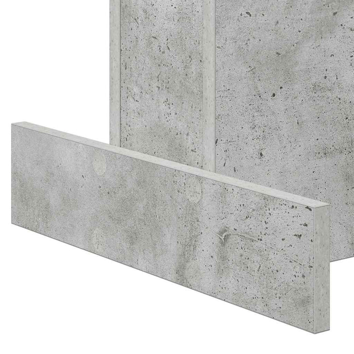 Masă laterală Gri din beton 44,5 x 45 x 55 cm Lemn compozit - WALTI WALTI